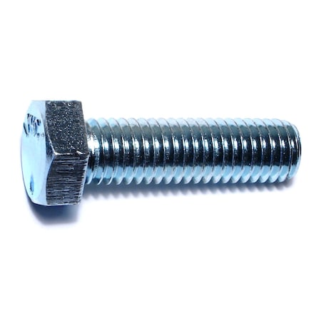 Midwest Fastener Grade 5, 1/2"-13 Hex Head Cap Screw, Zinc Plated Steel, 1-3/4 in L, 50 PK 00337